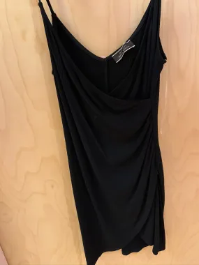 Ribbed Faux Wrap Mini Dress