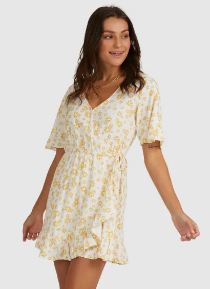 Roxy Springtime Feels Wrap Dress
