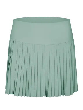 Sage Green "Maddie" Full Pleat Active Skirt with Pockets in Shorts Liner