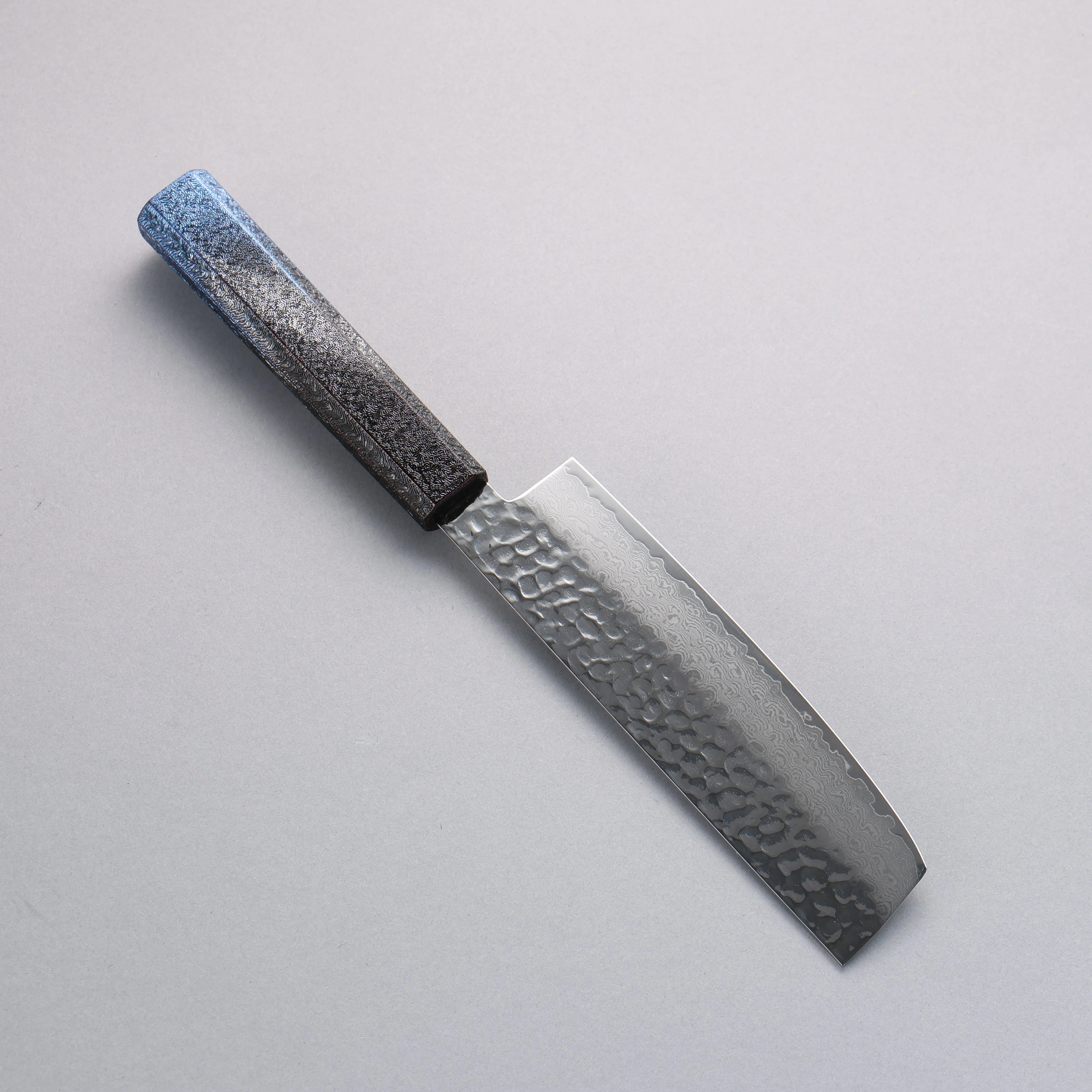 Sakai Takayuki Rinnou VG10 33 Layer Damascus Nakiri160mm Blue Lacquered Handle