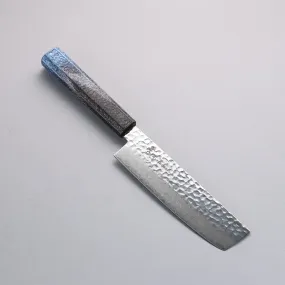 Sakai Takayuki Rinnou VG10 33 Layer Damascus Nakiri160mm Blue Lacquered Handle