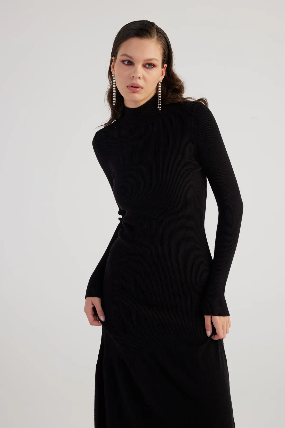 Sally Sweater Dress Black