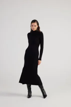 Sally Sweater Dress Black
