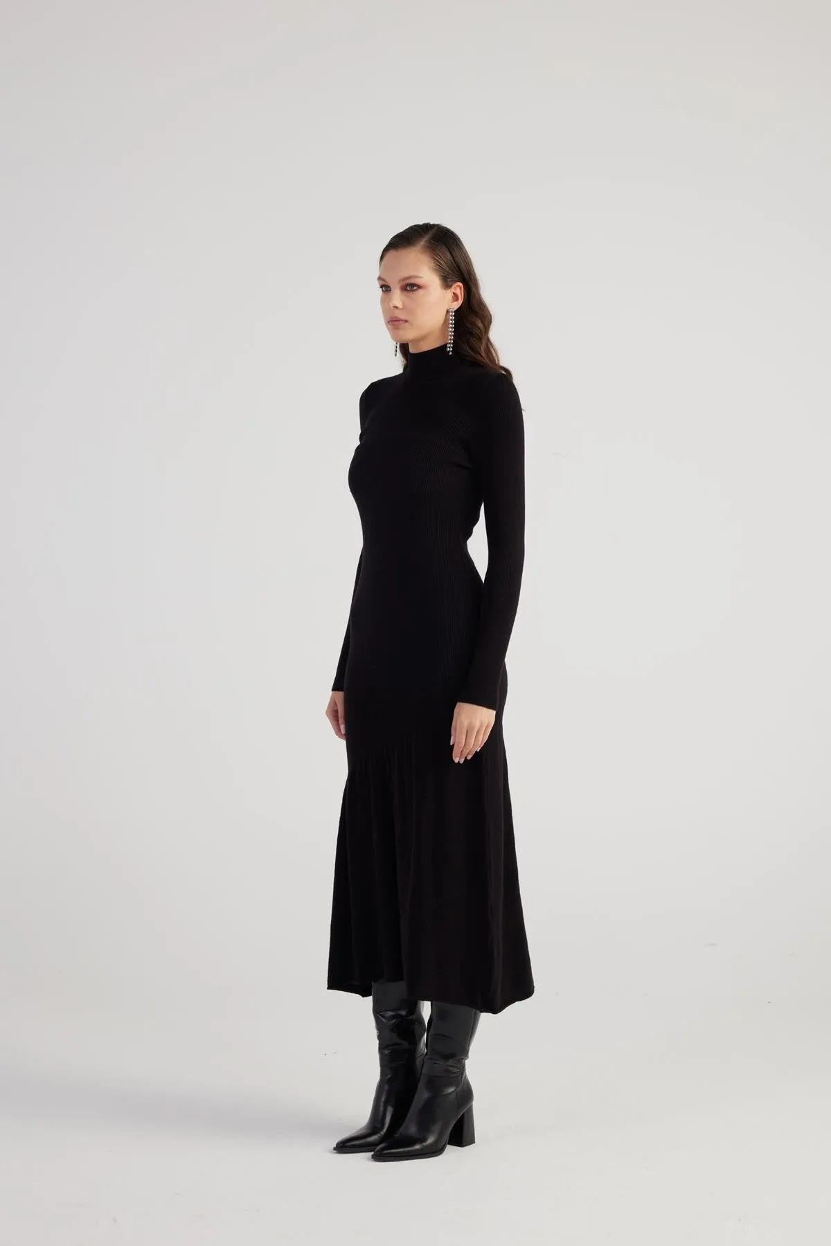 Sally Sweater Dress Black