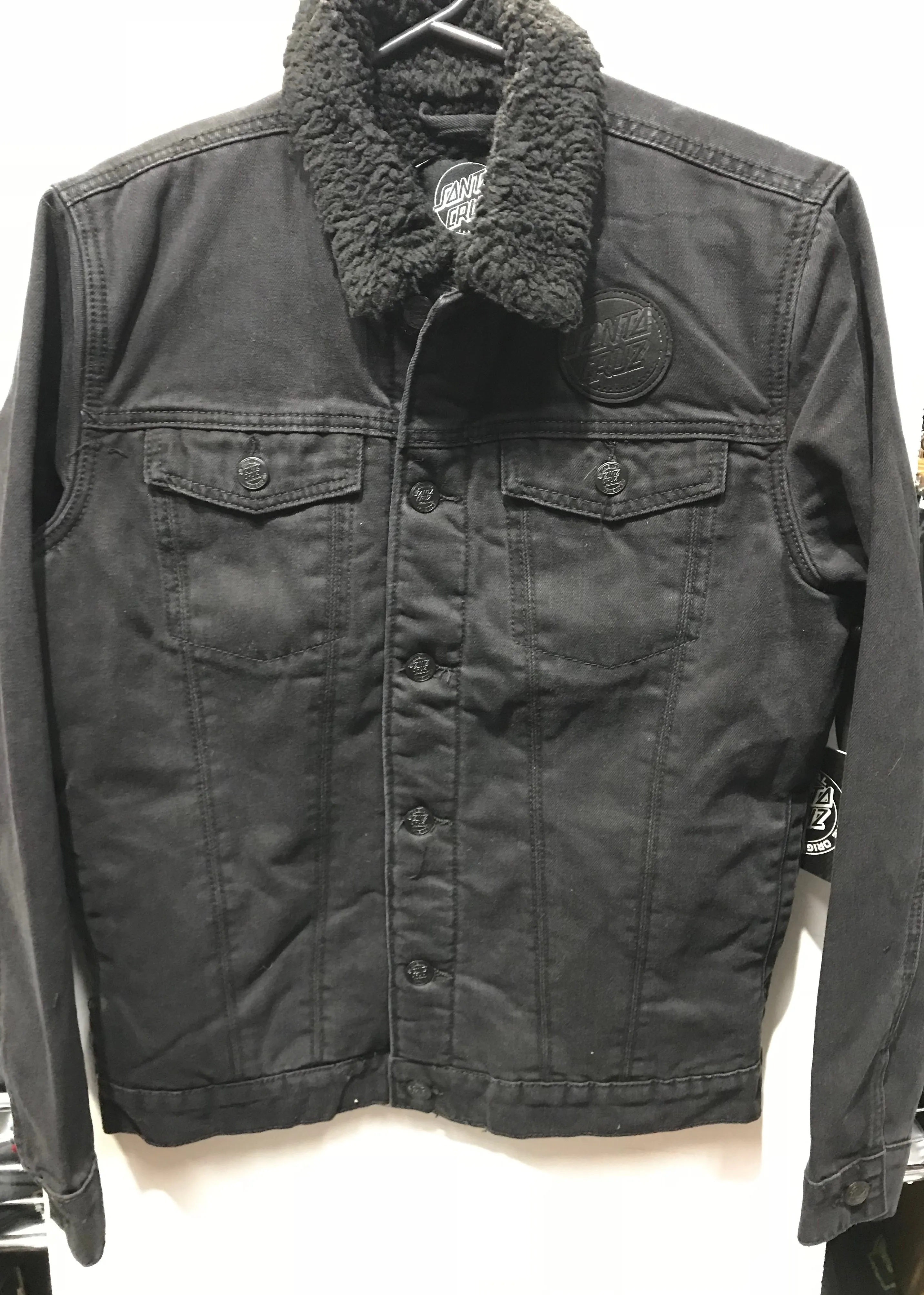 Santa Cruz  Seacliff Sherpa Denim Black Jacket