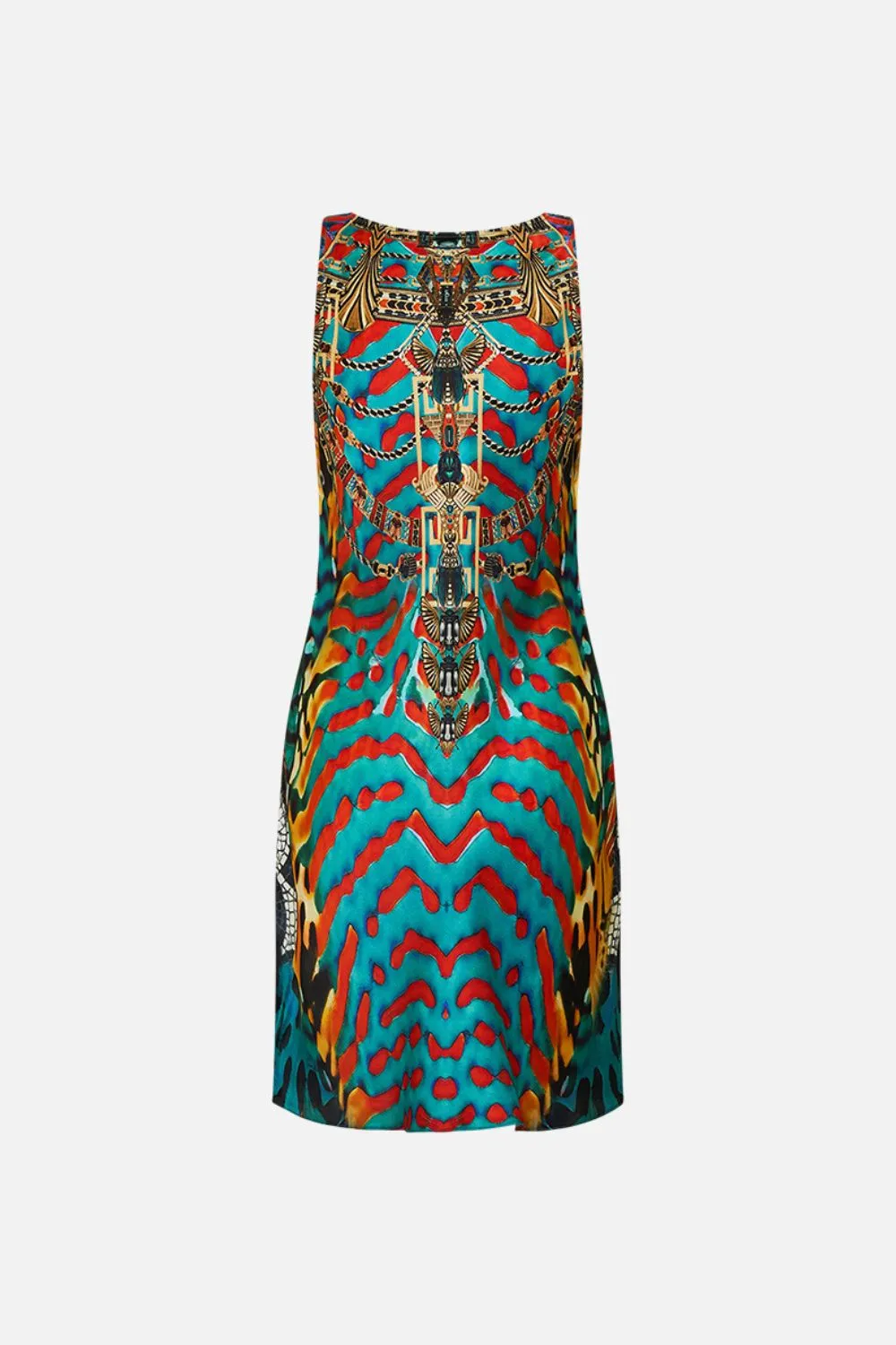 SHORT BIAS SLIP DRESS WITH WIDE STRAP DESERT VISIONS