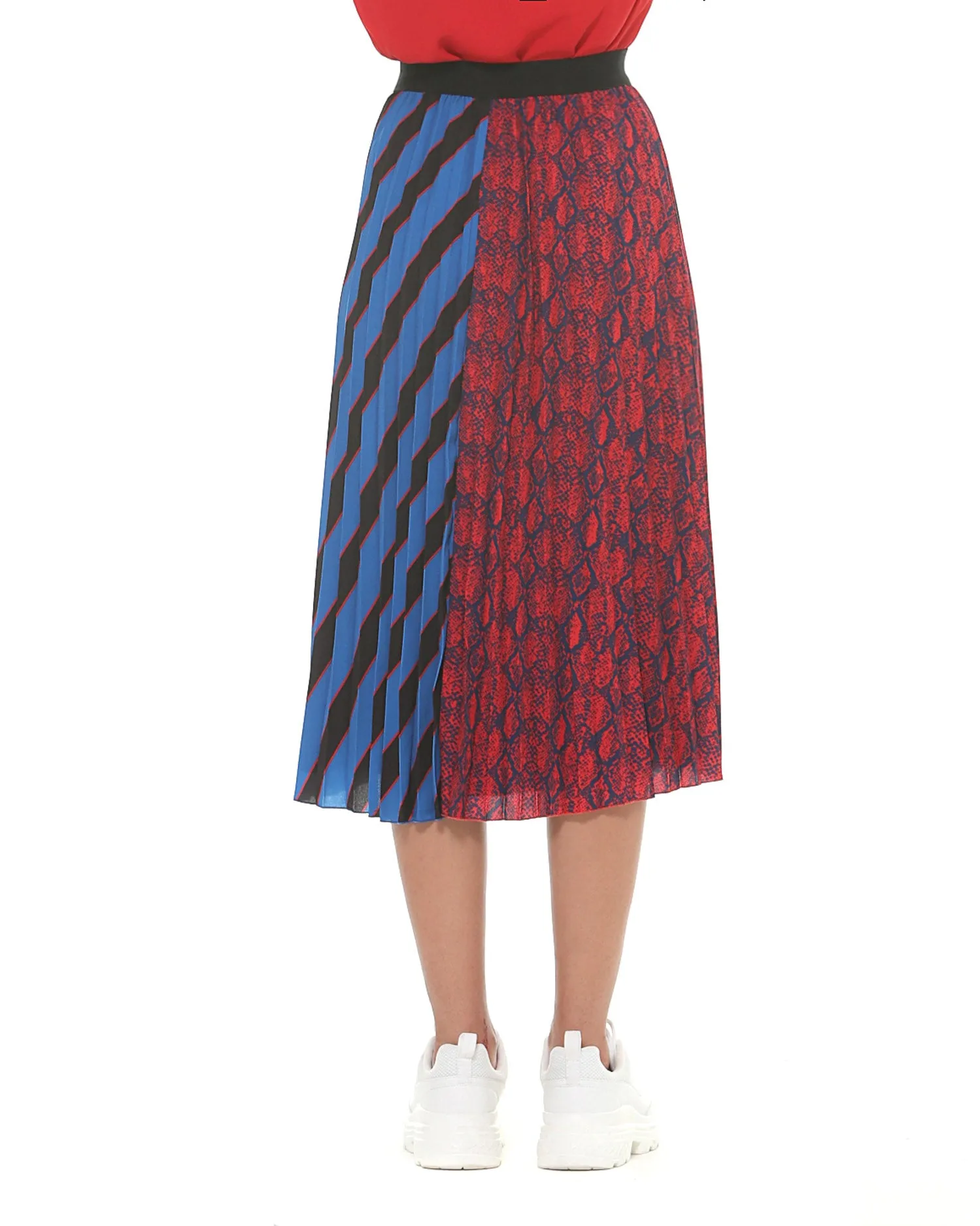 Skirt with double texture