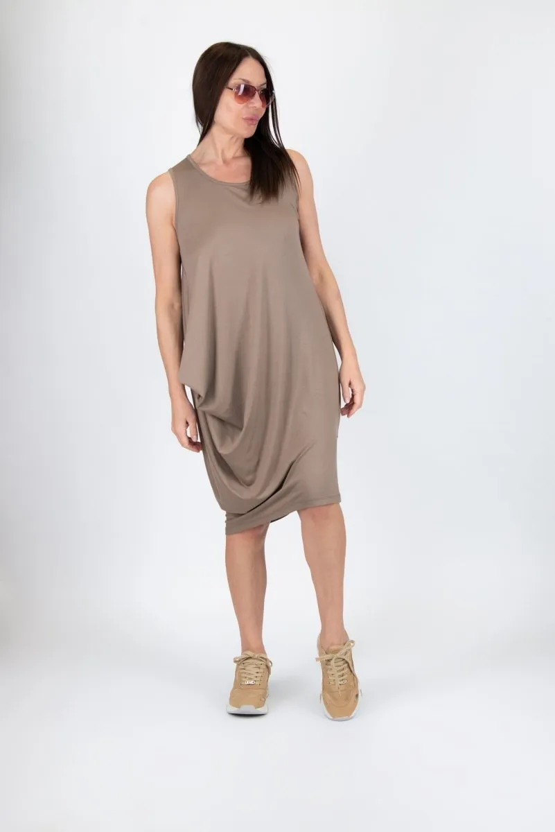 Sleeveless Jersey Dress ONIX  SALE