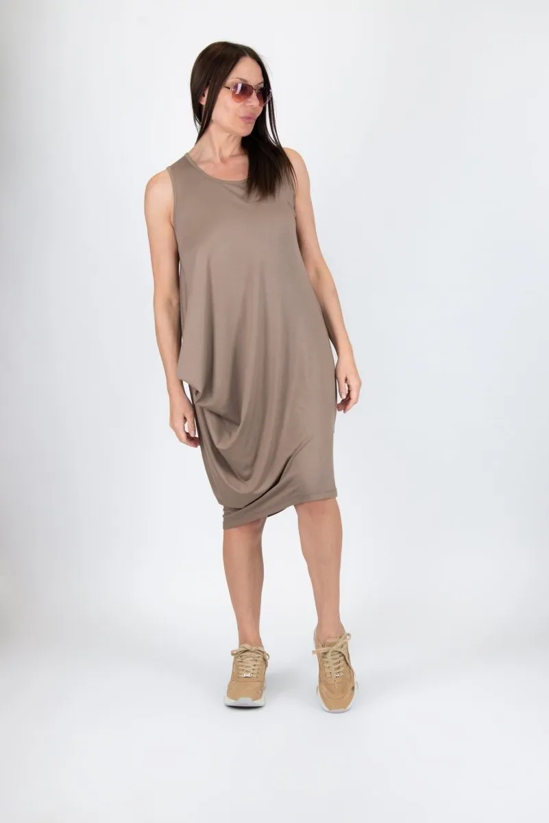 Sleeveless Jersey Dress ONIX  SALE