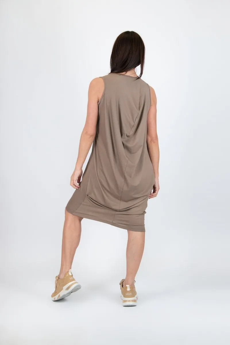Sleeveless Jersey Dress ONIX  SALE
