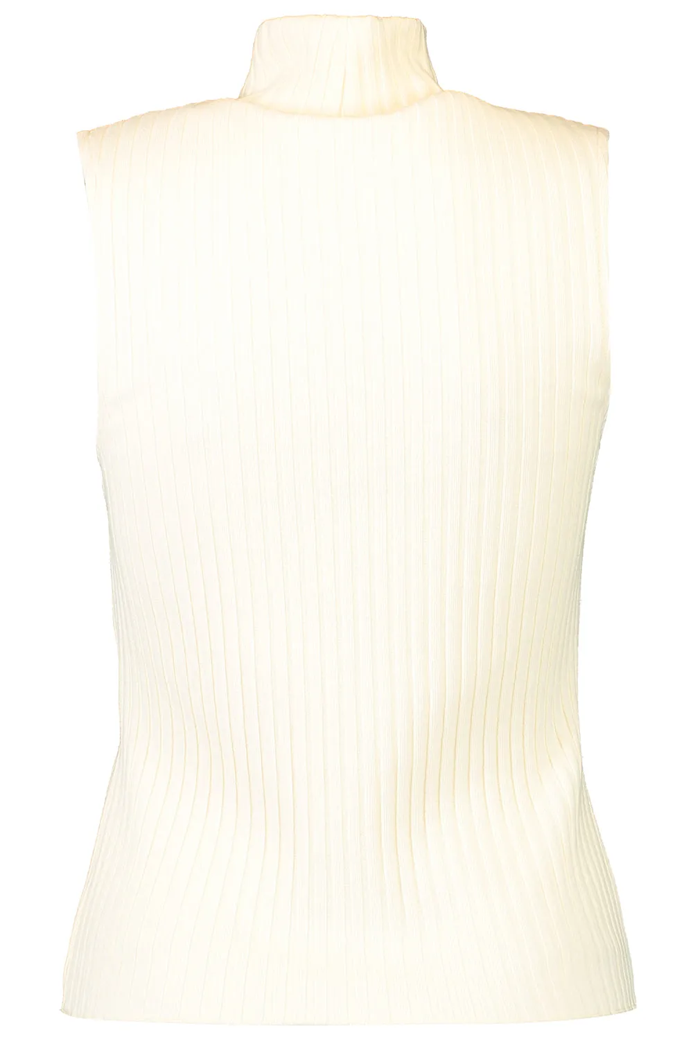 Sleeveless Turtleneck - Chalk