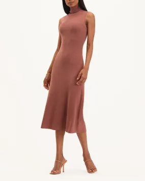 Sleeveless Turtleneck Sweater Dress