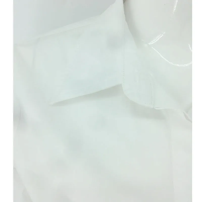 Summer Inspired White Lapel Long Sleeved Shirt Vintage Ruffle Collar Pleated Dress Sets Women Skirt