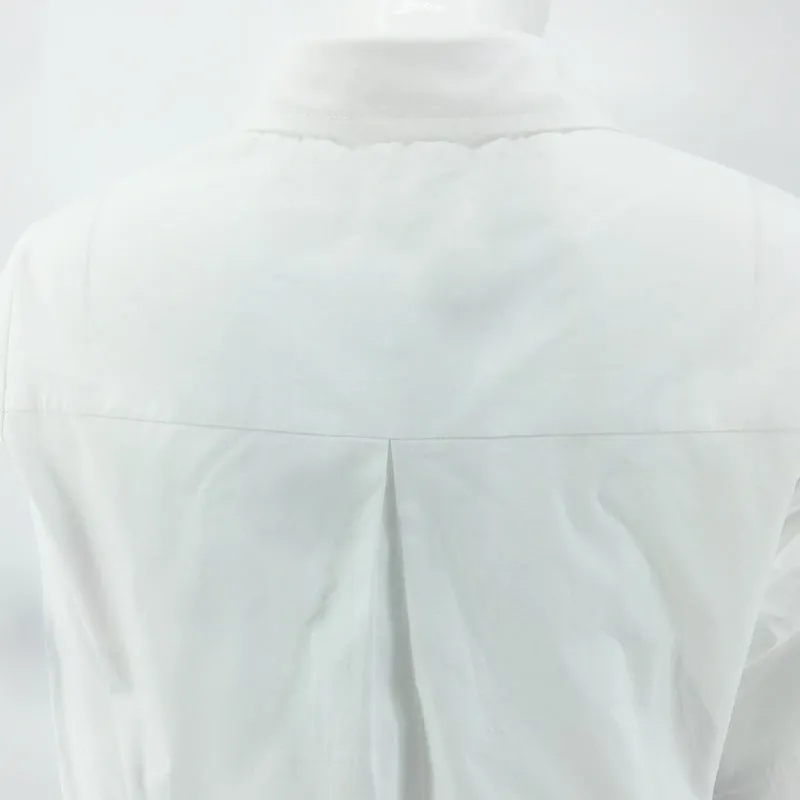 Summer Inspired White Lapel Long Sleeved Shirt Vintage Ruffle Collar Pleated Dress Sets Women Skirt