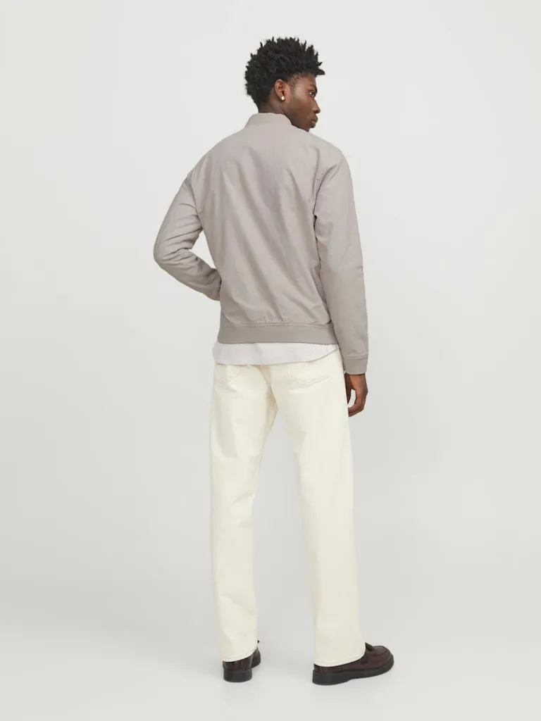 Summer Linen Crockery Bomber Jacket