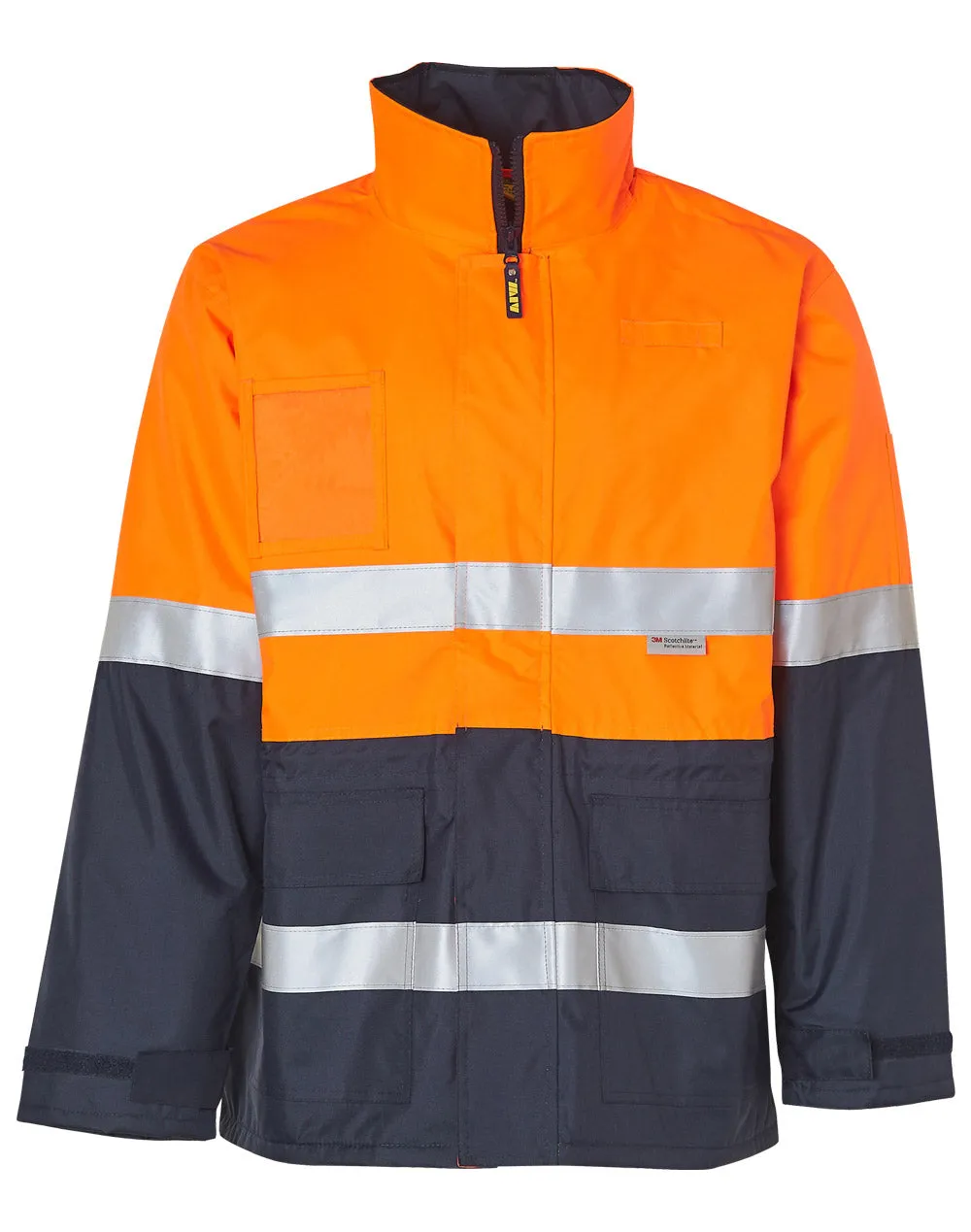 [SW50] Hi-Vis Long Line Safety Jacket With 3M Tapes