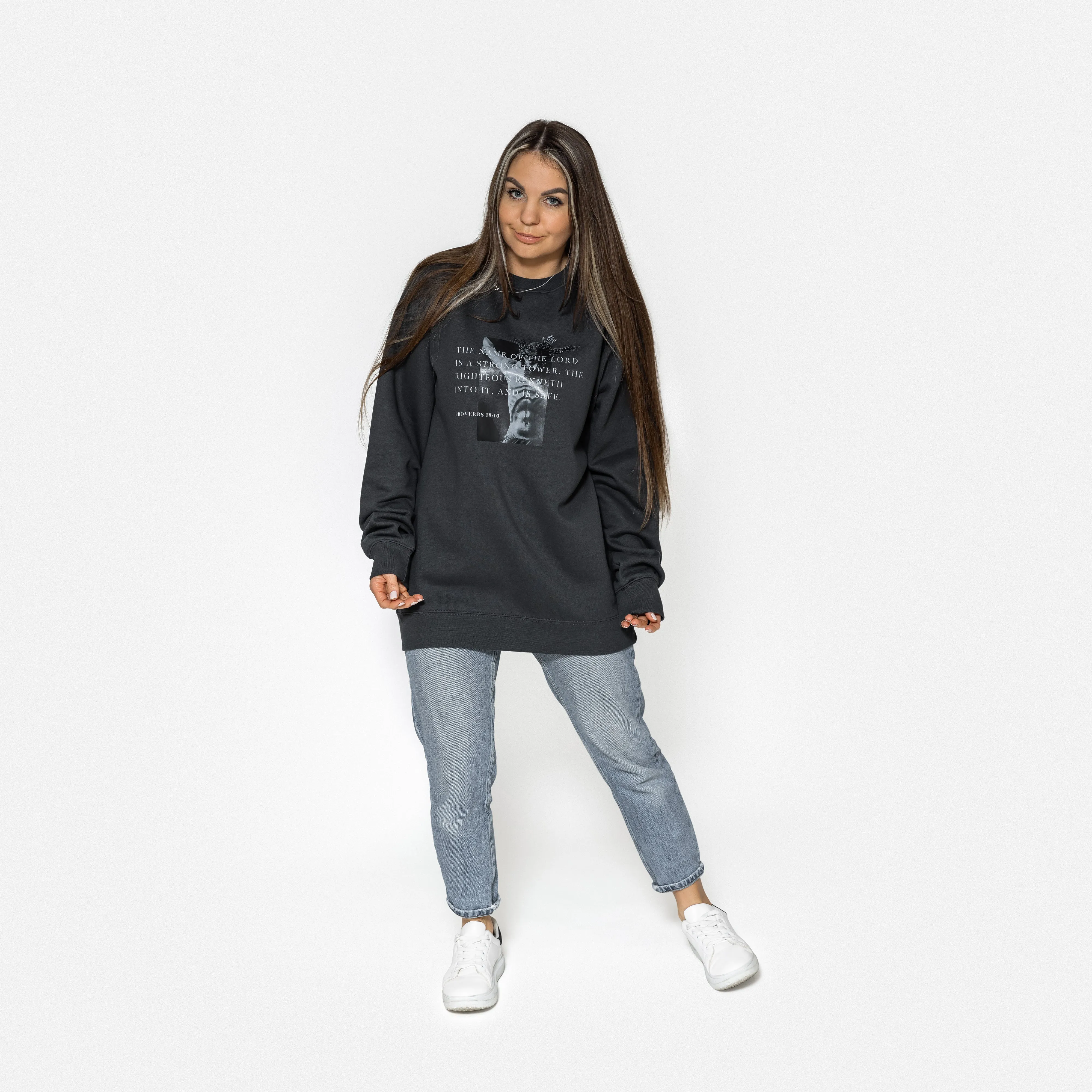 Sweatshirt «Jesus Christ» / charcoal