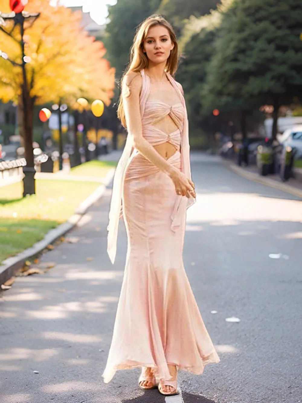 Twisted Tube Mermaid Dress