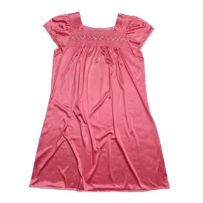 VINTAGE PINK BABYDOLL MIDI SLIP DRESS