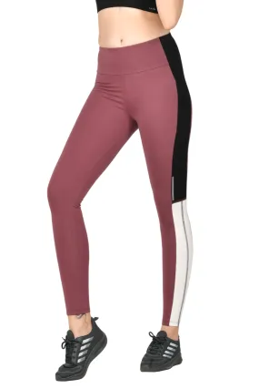 WOMEN'S COTTON SPORTS TIGHTS WITH SIDE MOBILE POCKETS & MID-RISE WAISTBAND