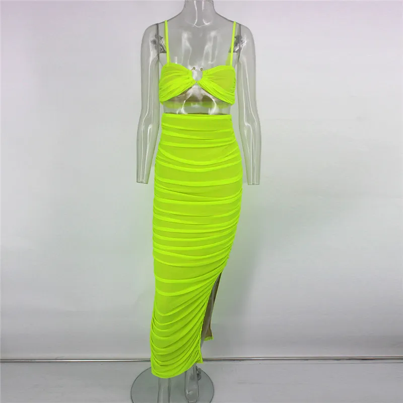 Women's Summer Sheath Lace Backless Two-Piece Dress