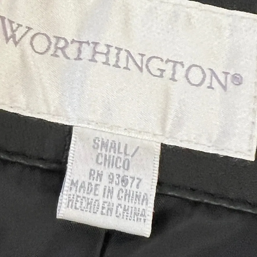 Worthington Black Soft Leather Jacket Small