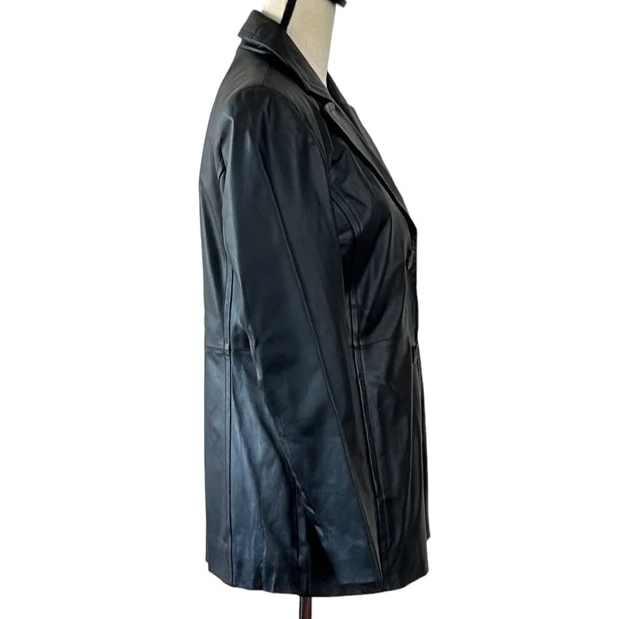 Worthington Black Soft Leather Jacket Small