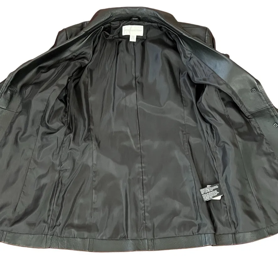 Worthington Black Soft Leather Jacket Small