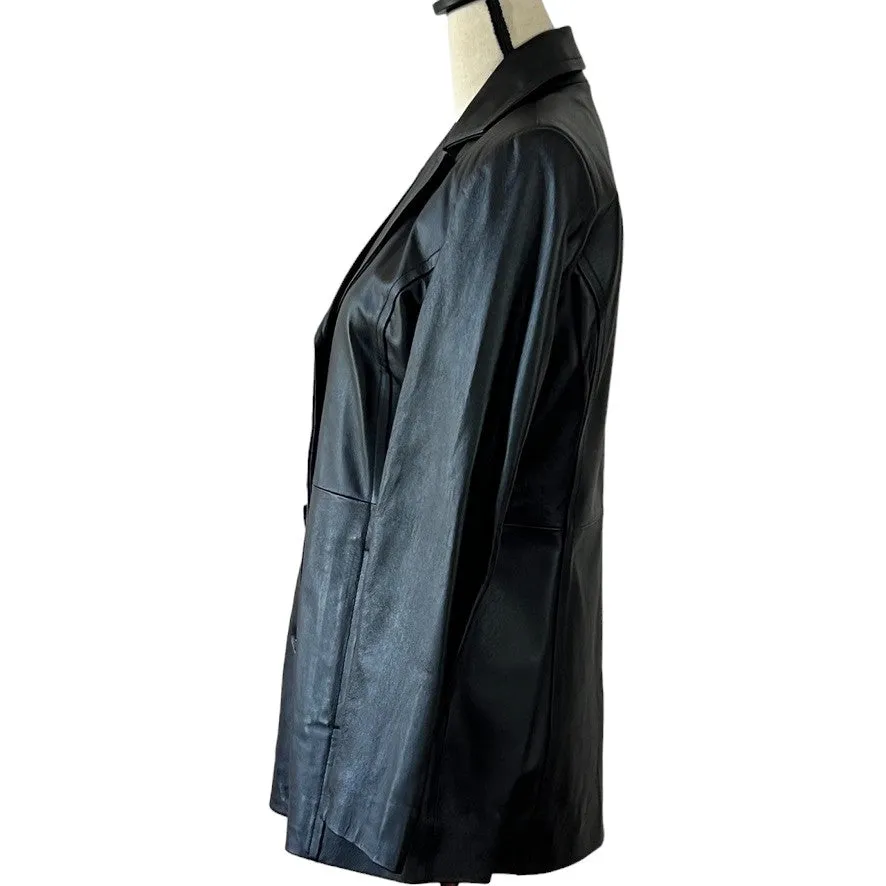 Worthington Black Soft Leather Jacket Small