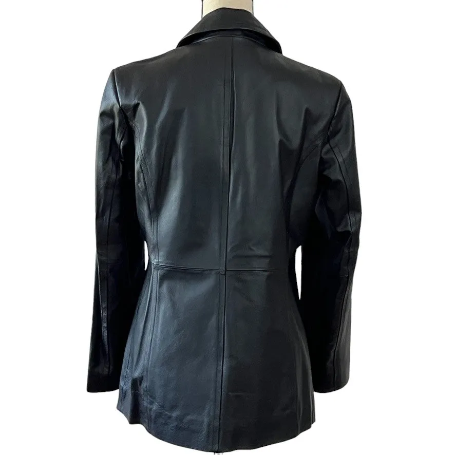 Worthington Black Soft Leather Jacket Small