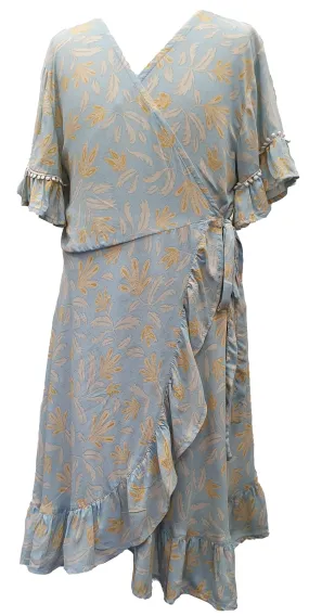 Wrap Dress - Blue Haze