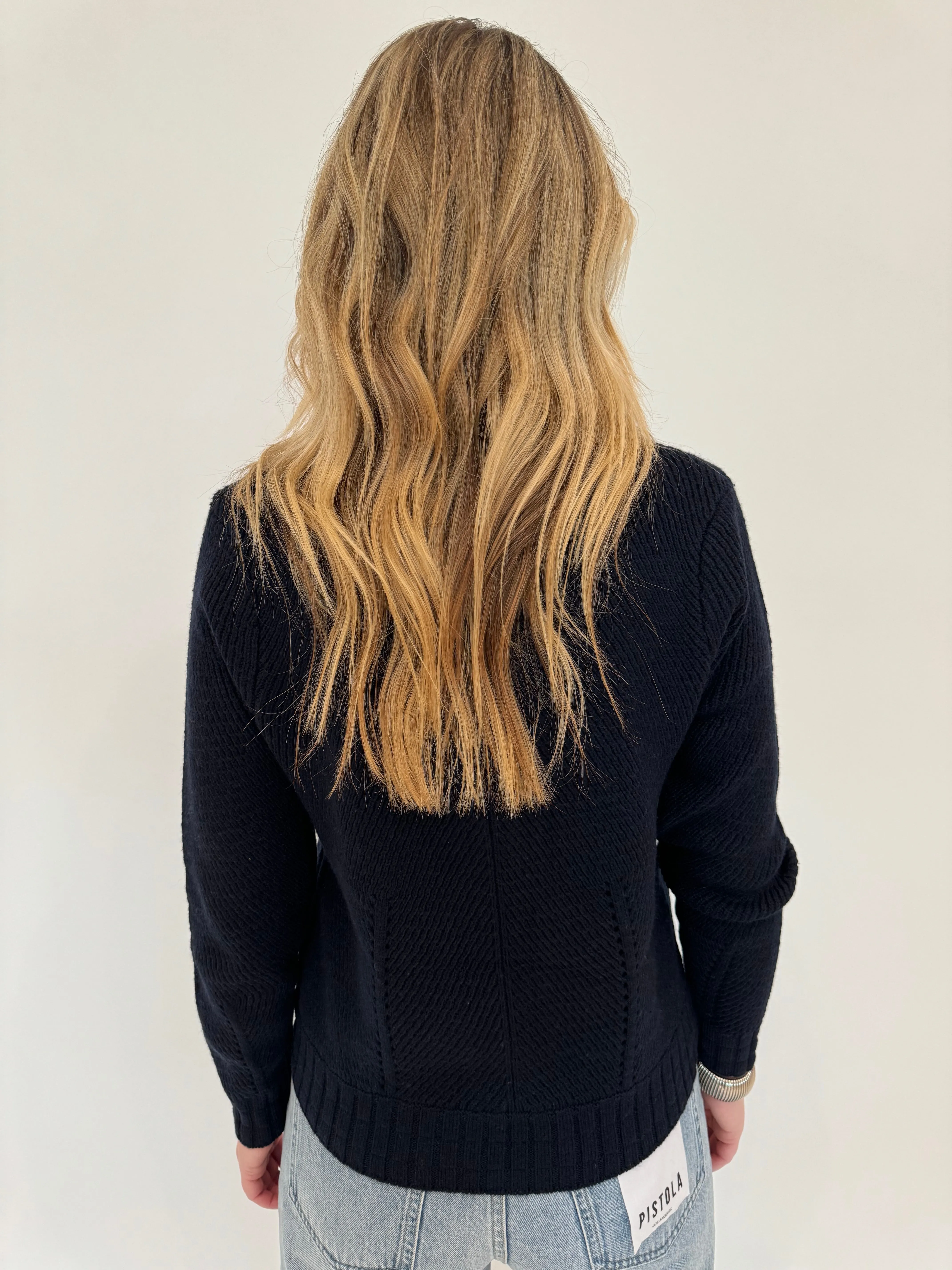 Zip Code Bomber Sweater - Ink