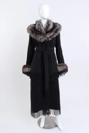 Zip-Off Fur Fringe Coat
